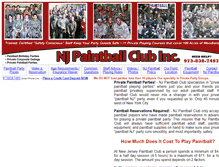 Tablet Screenshot of njpaintball.com